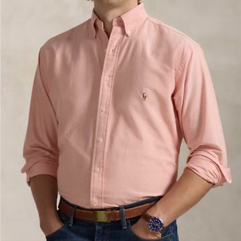 Ralph Lauren The Iconic Oxford Shirt Classic Fit Shirt Kona Orange